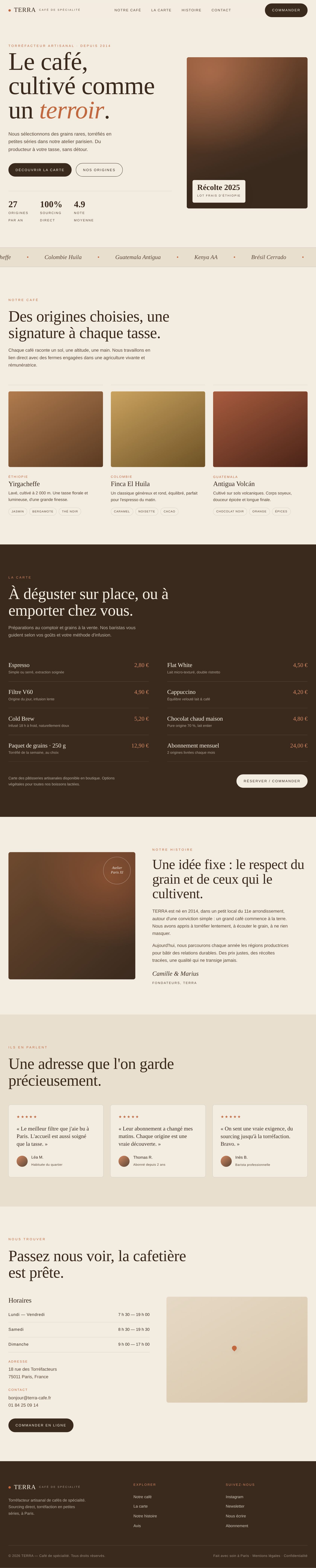 Site Terra — café